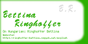 bettina ringhoffer business card